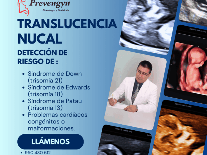 Dr. Edwin Espinoza realizando una ecografía de translucencia nucal en el Centro Médico Prevengyn en Cusco.